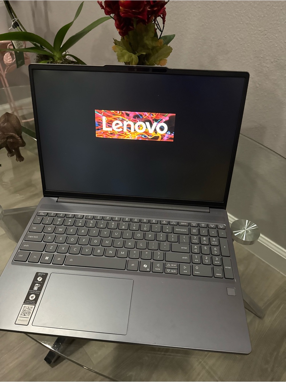 Lenovo Slim 3X Gray 15.6" Laptop with Full-Size Keyboard